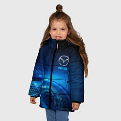Куртка зимняя для девочки MAZDA, цвет: 3D-черный — фото 2