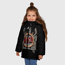 Куртка зимняя для девочки Slayer 72, цвет: 3D-красный — фото 2
