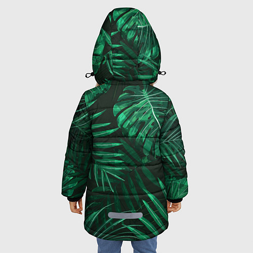 Зимняя куртка для девочки Я из джунглей / 3D-Черный – фото 4