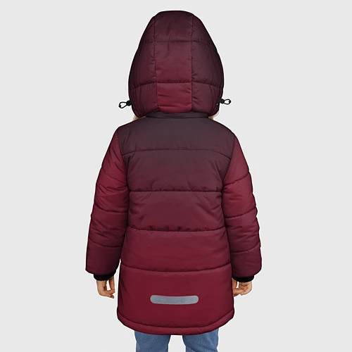 Зимняя куртка для девочки Valorant / 3D-Черный – фото 4