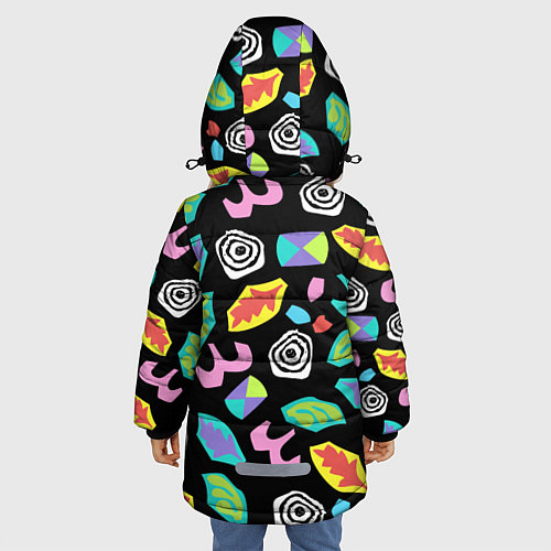 Зимняя куртка для девочки STRANGER THINGS / 3D-Черный – фото 4