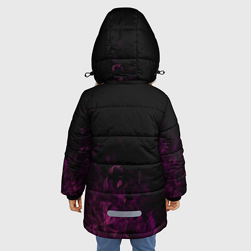 Зимняя куртка для девочки Эпидемия / 3D-Черный – фото 4