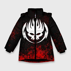 Куртка зимняя для девочки THE OFFSPRING, цвет: 3D-черный