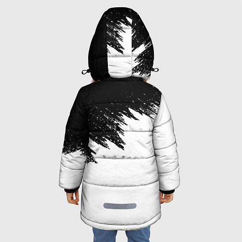 Зимняя куртка для девочки MASS EFFECT N7 / 3D-Черный – фото 4
