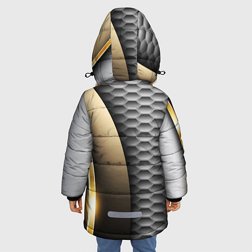 Зимняя куртка для девочки CHEVROLET / 3D-Черный – фото 4