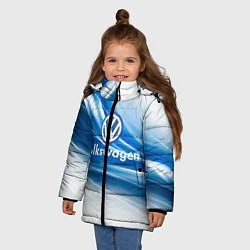 Куртка зимняя для девочки Volkswagen, цвет: 3D-светло-серый — фото 2