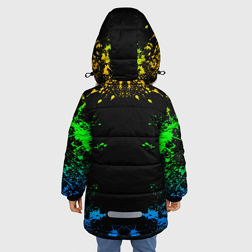 Зимняя куртка для девочки Leon Brawl Stars / 3D-Черный – фото 4
