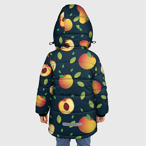 Зимняя куртка для девочки Фруктовый арт / 3D-Черный – фото 4