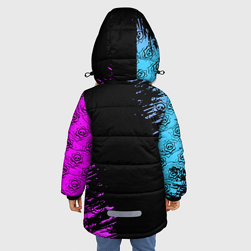 Зимняя куртка для девочки BRAWL STARS TARA / 3D-Черный – фото 4