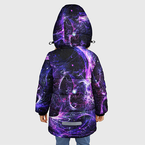 Зимняя куртка для девочки SPACE / 3D-Черный – фото 4
