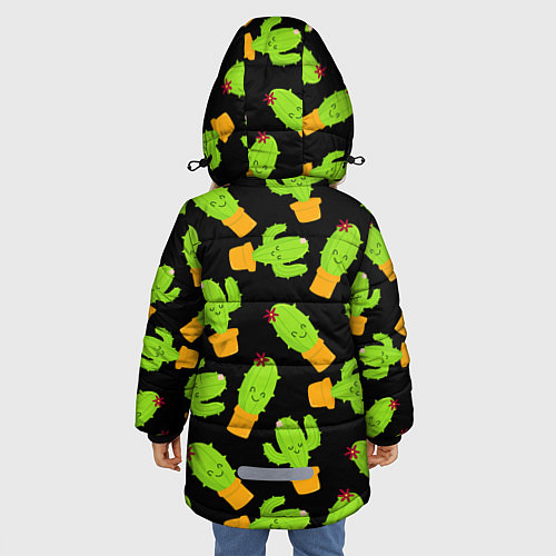 Зимняя куртка для девочки BRAWL STARS GREEN SPIKE / 3D-Черный – фото 4