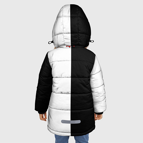 Зимняя куртка для девочки Monokuma / 3D-Черный – фото 4