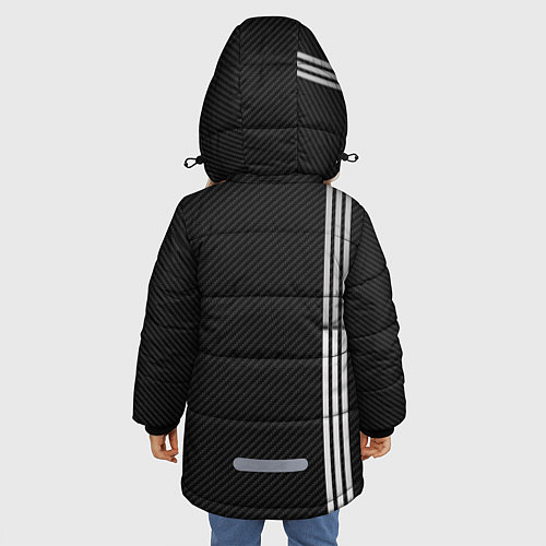 Зимняя куртка для девочки Mercedes Carbon / 3D-Черный – фото 4
