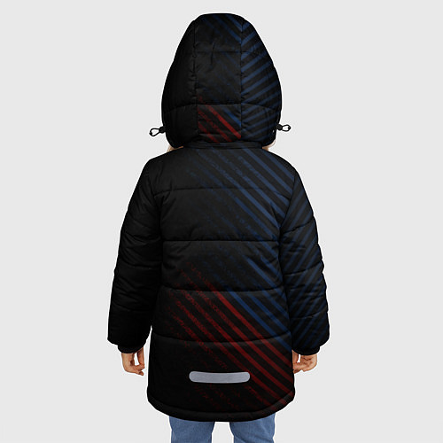 Зимняя куртка для девочки BMW PERFORMANCE / 3D-Черный – фото 4
