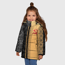 Куртка зимняя для девочки СССР, цвет: 3D-красный — фото 2