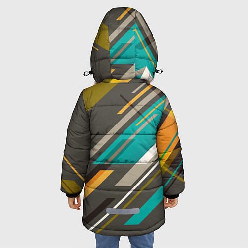 Зимняя куртка для девочки PORSCHE / 3D-Черный – фото 4