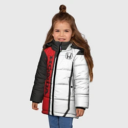 Куртка зимняя для девочки Honda Driver team, цвет: 3D-светло-серый — фото 2