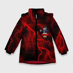 Куртка зимняя для девочки Brawl Stars CROW, цвет: 3D-красный