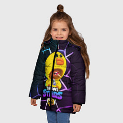 Куртка зимняя для девочки Brawl Stars SALLY LEON, цвет: 3D-черный — фото 2