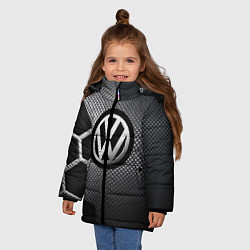 Куртка зимняя для девочки VOLKSWAGEN, цвет: 3D-черный — фото 2