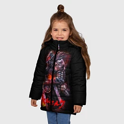 Куртка зимняя для девочки BERSERK, цвет: 3D-красный — фото 2