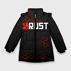 Куртка зимняя для девочки RUST, цвет: 3D-черный