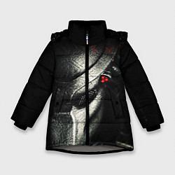 Куртка зимняя для девочки PREDATOR, цвет: 3D-светло-серый