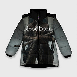 Куртка зимняя для девочки Bloodborne, цвет: 3D-черный