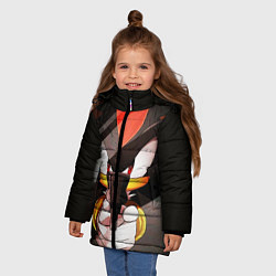Куртка зимняя для девочки SHADOW, цвет: 3D-черный — фото 2