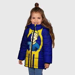 Куртка зимняя для девочки FALLOUT 4, цвет: 3D-светло-серый — фото 2