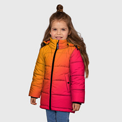 Куртка зимняя для девочки ГРАДИЕНТ И НИЧЕГО ЛИШНЕГО, цвет: 3D-светло-серый — фото 2