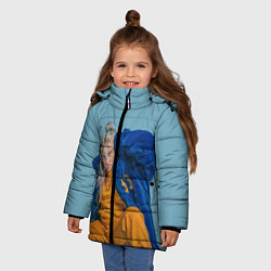 Куртка зимняя для девочки Billie Eilish, цвет: 3D-светло-серый — фото 2