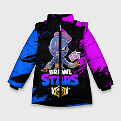 Куртка зимняя для девочки Brawl Stars TARA, цвет: 3D-черный