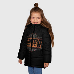 Куртка зимняя для девочки PANTERA, цвет: 3D-светло-серый — фото 2