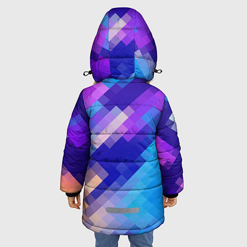 Зимняя куртка для девочки Пикси / 3D-Черный – фото 4