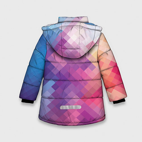 Зимняя куртка для девочки Пикси / 3D-Светло-серый – фото 2