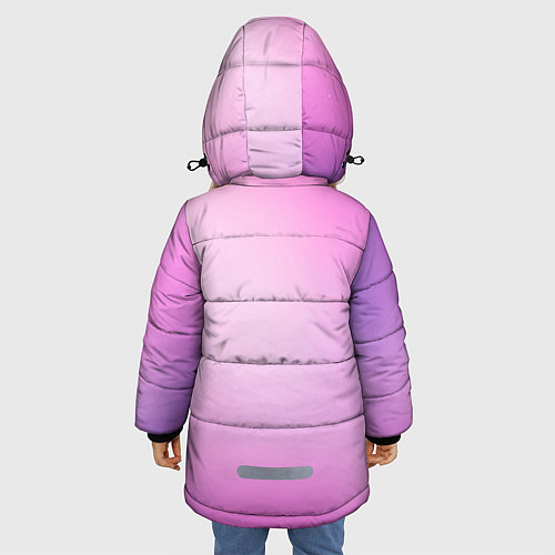 Зимняя куртка для девочки Нежный фиолет / 3D-Черный – фото 4