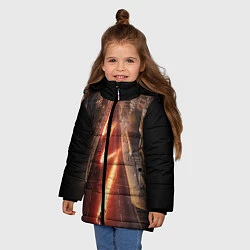 Куртка зимняя для девочки The Flash, цвет: 3D-черный — фото 2