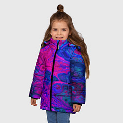 Куртка зимняя для девочки FRACTAL, цвет: 3D-черный — фото 2