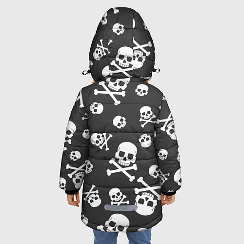 Зимняя куртка для девочки Scorpions / 3D-Черный – фото 4