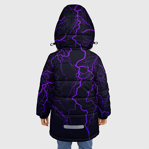 Зимняя куртка для девочки Brawl Stars LEON / 3D-Черный – фото 4