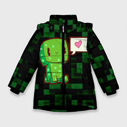 Зимняя куртка для девочки Minecraft Creeper