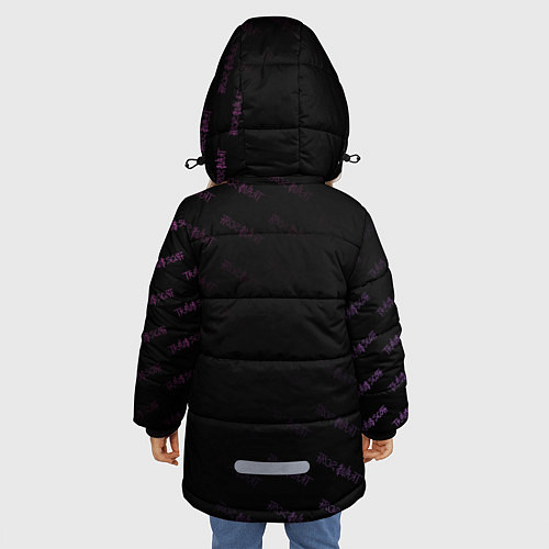 Зимняя куртка для девочки Трэвис Скотт / 3D-Черный – фото 4