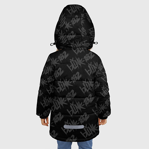 Зимняя куртка для девочки Blink-182 4 / 3D-Черный – фото 4