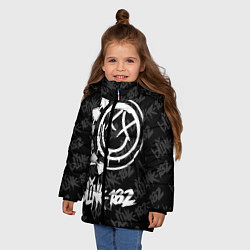 Куртка зимняя для девочки Blink-182 4, цвет: 3D-черный — фото 2