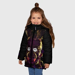 Куртка зимняя для девочки FNAF 2, цвет: 3D-черный — фото 2
