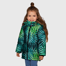 Куртка зимняя для девочки ТРОПИКИ, цвет: 3D-красный — фото 2