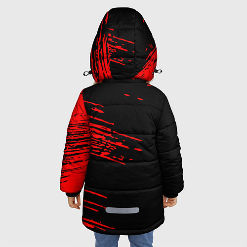 Зимняя куртка для девочки Umbrella Corporation / 3D-Черный – фото 4