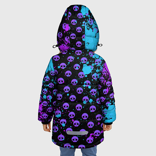 Зимняя куртка для девочки Brawl Stars BIBI / 3D-Черный – фото 4