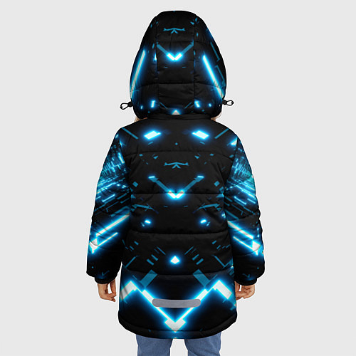 Зимняя куртка для девочки MAZDA / 3D-Черный – фото 4
